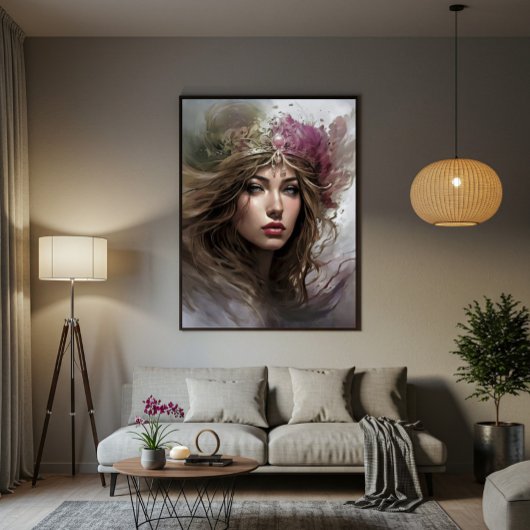 Royal Elegance Stretched Canvas Print Leinwanddruck