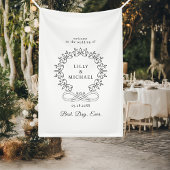 Royal, elegant, "Best-Day-Ever" Hochzeit Banner