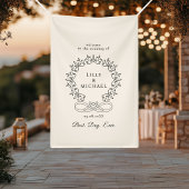 Royal, elegant, "Best-Day-Ever" Hochzeit Banner