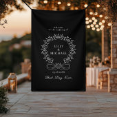 Royal, elegant, "Best-Day-Ever" Hochzeit Banner