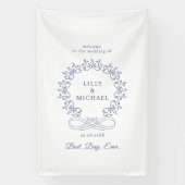 Royal, elegant, "Best-Day-Ever" Hochzeit Banner (Vertikal)