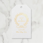 Royal, elegant, "Best-Day-Ever" Hochzeit Geschenkanhänger (Vorderseite)