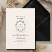 Royal, Elegant, Hochzeit Einladung