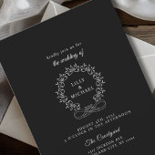 Royal, Elegant, Hochzeit Einladung