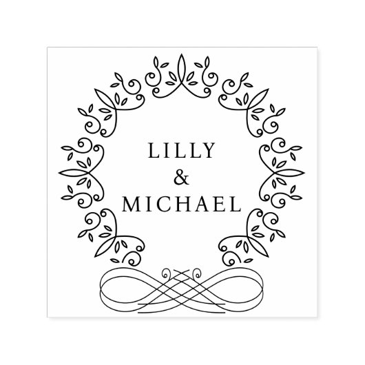 Royal, Elegant, Hochzeit Permastempel (Design)