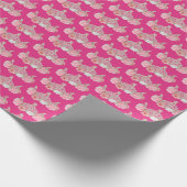 Royal Elegant Little Princess Floral Tiara Geschenkpapier (Ecke)