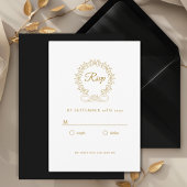 Royal, Elegant, Wedding RSVP Begleitkarte