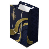 Royal elegante Luxury Mittlere Geschenktüte (Vorderseite Schrägansicht)