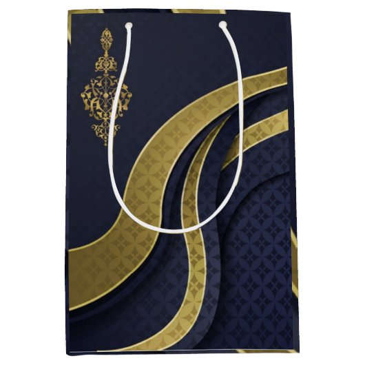 Royal elegante Luxury Mittlere Geschenktüte (Vorderseite)
