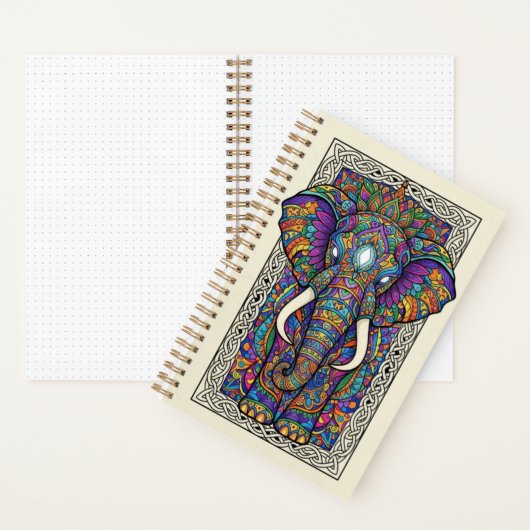 Royal Elephant Mandala Zen tangle Journal Notizblock (Innen)