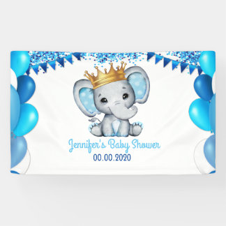 Royal Elephant mit Crown Golden Banner Dusche