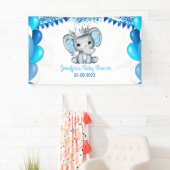 Royal Elephant mit Crown Silver Banner Dusche (Insitu)