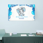 Royal Elephant mit Crown Silver Banner Dusche (Messeveranstaltung)