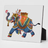 Royal Elephant's Journey: Indisches Folklore-Desig Fotoplatte (Seite)