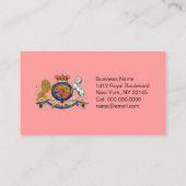 Royal Emblem ~ Business Card / Unisex Visitenkarte (Rückseite)