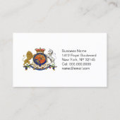 Royal Emblem ~ Business Card / Unisex Visitenkarte (Rückseite)