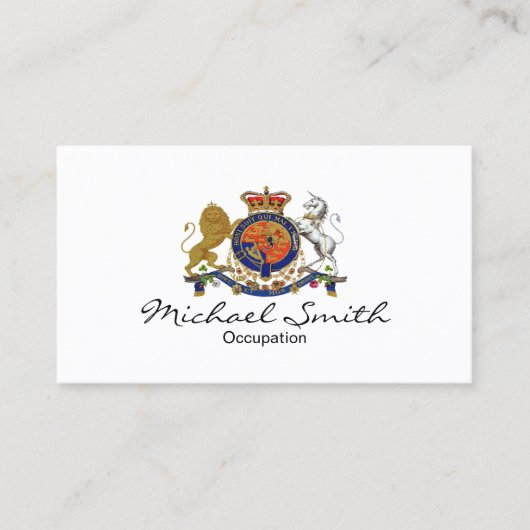Royal Emblem ~ Business Card / Unisex Visitenkarte (Vorderseite)