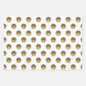 Royal Emoji Faces Wrapping Paper Sheets Geschenkpapier Set (Vorderseite 3)