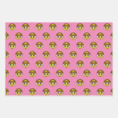 Royal Emoji Faces Wrapping Paper Sheets Geschenkpapier Set (Vorderseite 2)