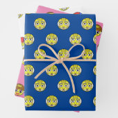 Royal Emoji Faces Wrapping Paper Sheets Geschenkpapier Set (Beispiel)