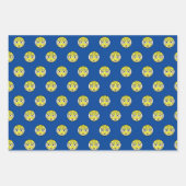 Royal Emoji Faces Wrapping Paper Sheets Geschenkpapier Set (Vorderseite)