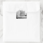 Royal English Opera House, 1891 Quadratischer Aufkleber (Tasche)