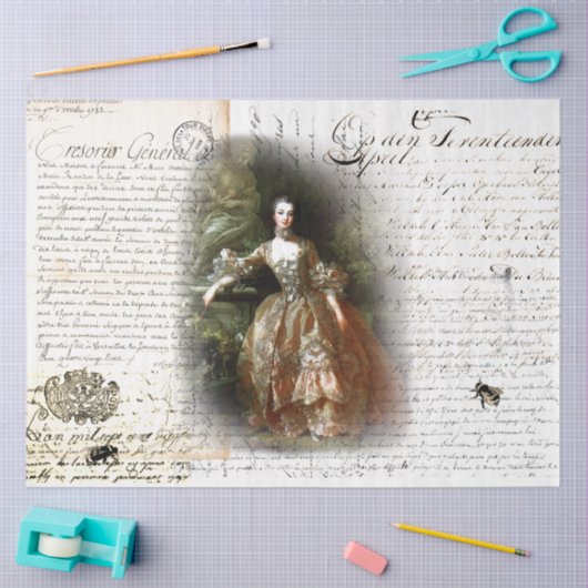 Royal Ephemera Pompadour Seidenpapier (Basteln)