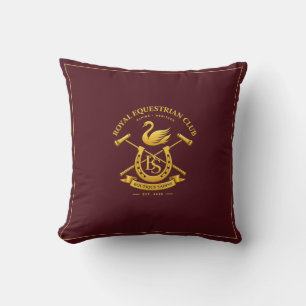 Royal Equestrian Club Burgund & Navy Kissen Qui