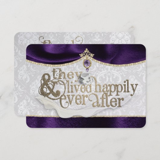 Royal Fairytale Dankeschön Card Dankeskarte (Vorne/Hinten)