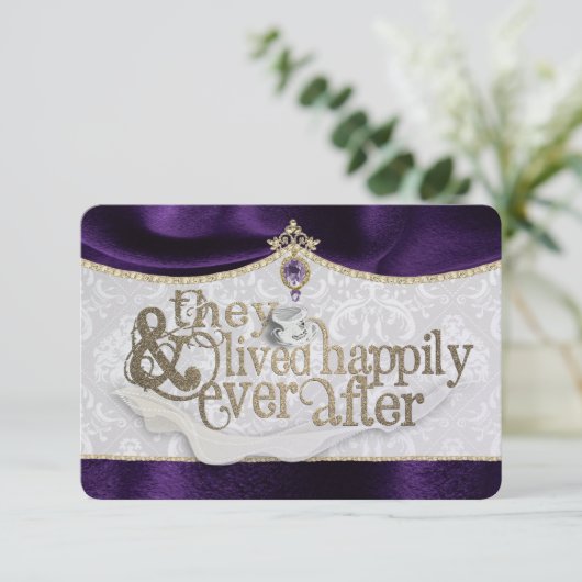 Royal Fairytale Dankeschön Card Dankeskarte (Stehend Vorderseite)