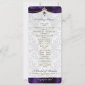 Royal Fairytale IWedding Program Einladung (Rückseite)