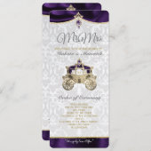 Royal Fairytale IWedding Program Einladung (Vorne/Hinten)