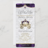 Royal Fairytale IWedding Program Einladung (Vorderseite)