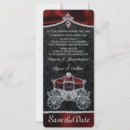 Royal Fairytale Save the Date (Vorderseite)