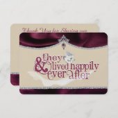 Royal Fairytale Thankyou Card Dankeskarte (Vorne/Hinten)