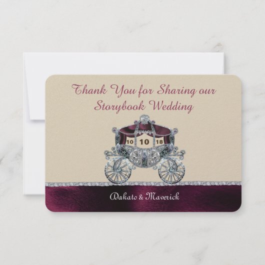 Royal Fairytale Thankyou Card Dankeskarte (Rückseite)