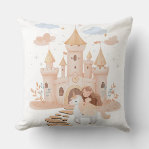 Royal Fantasy Art T-Shirt - Princess & Unicoron Pa Kissen