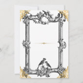 Royal Fantasy Medieval Wedding Einladung (Rückseite)