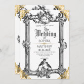 Royal Fantasy Medieval Wedding Einladung (Vorne/Hinten)