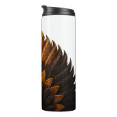 Royal Feather | Schwarz & Gold Thermosbecher (Nach rechts gedreht)