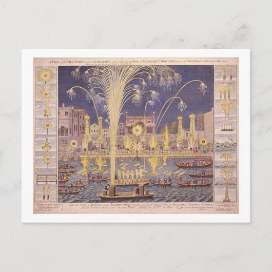Royal Fireworks Postkarte (Vorderseite)
