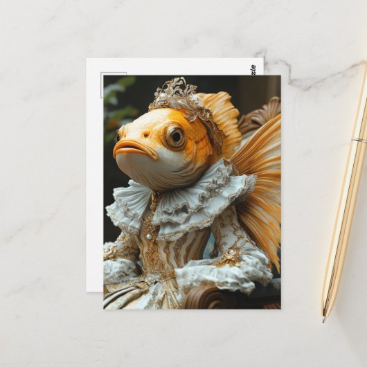 Royal Fish Postkarte (Vorderseite/Rückseite Beispiel)