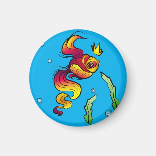Royal Fish with a Golden Crown Magnet (Vorne)