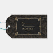 Royal Fleur-de-Lis Art Déco der 20er Jahre Geschenkanhänger (Rückseite Horizontal)