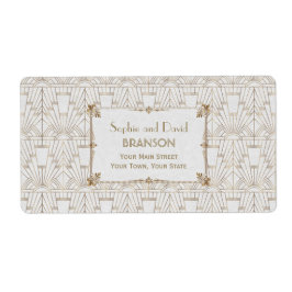 Royal Fleur-de-Lis Art Deco Gold 20er Hochzeit