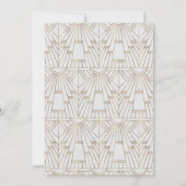 Royal Fleur-de-Lis Art Deco Gold New Year Party Einladung (Rückseite)