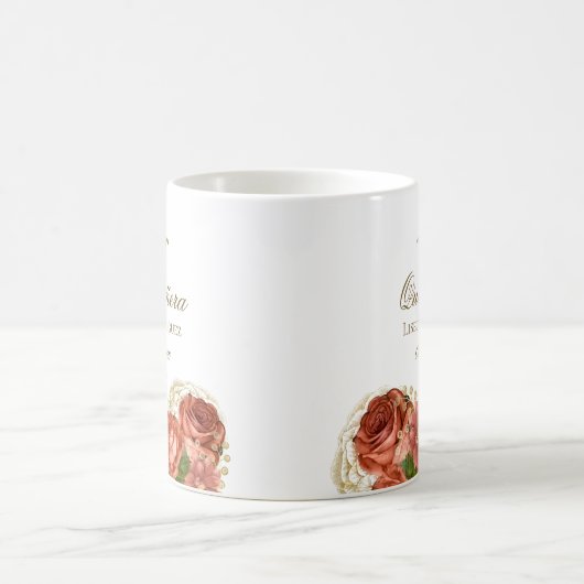 Royal Floral Quinceanera Kaffeetasse (Mittel)
