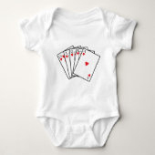Royal Flush Baby Strampler (Vorderseite)