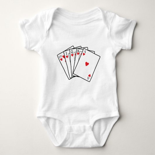 Royal Flush Baby Strampler (Vorderseite)