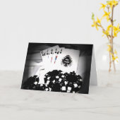 Royal Flush Card Karte (Gelbe Blume)